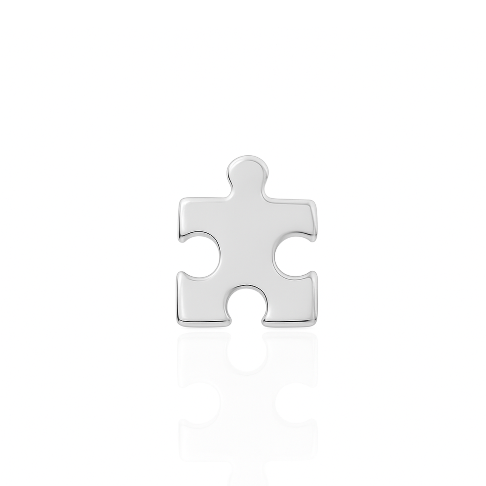 Junipurr Puzzle piece 4.50mm 14k wit goud