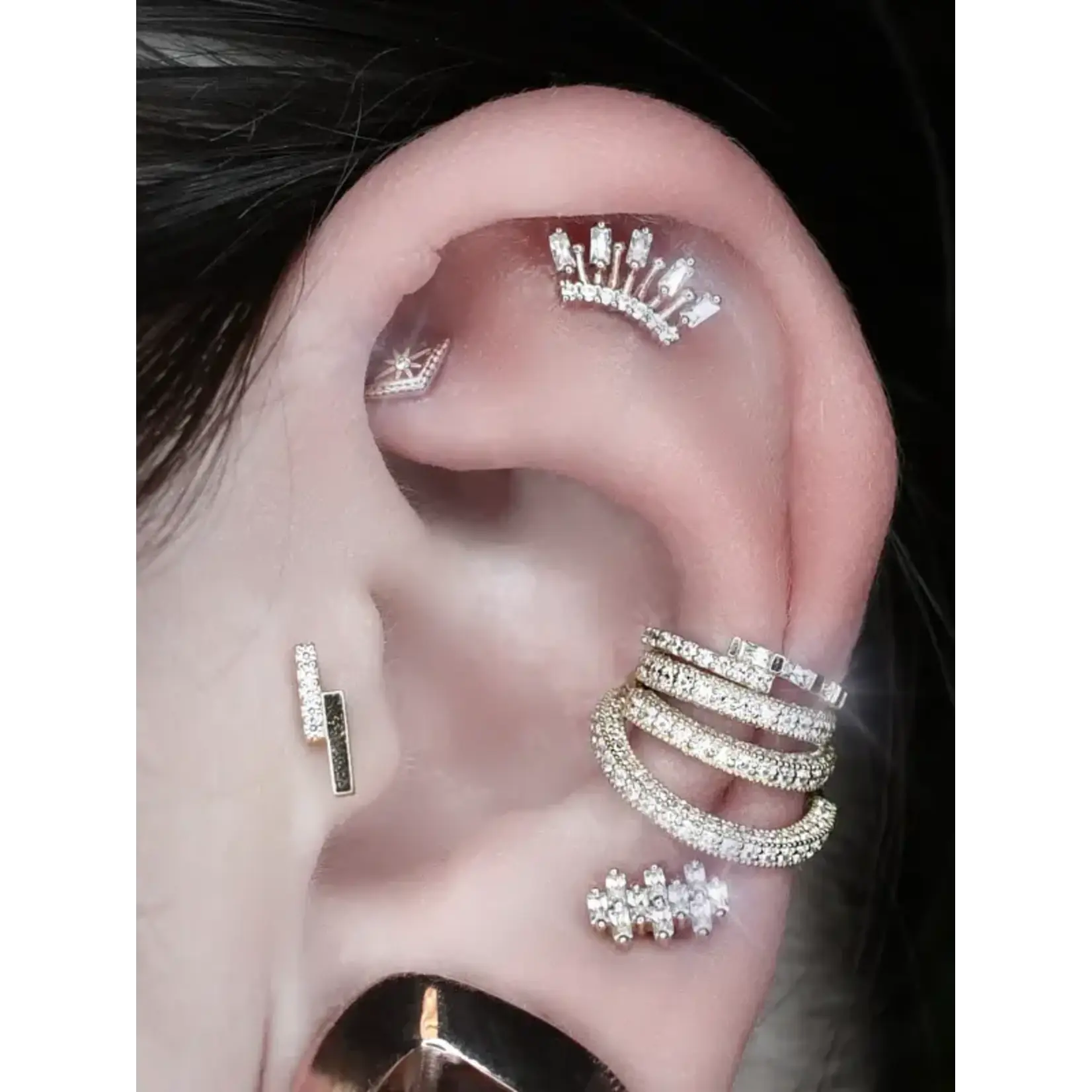 Buddha jewelry Holiday with cubic zirconia 14k solid gold