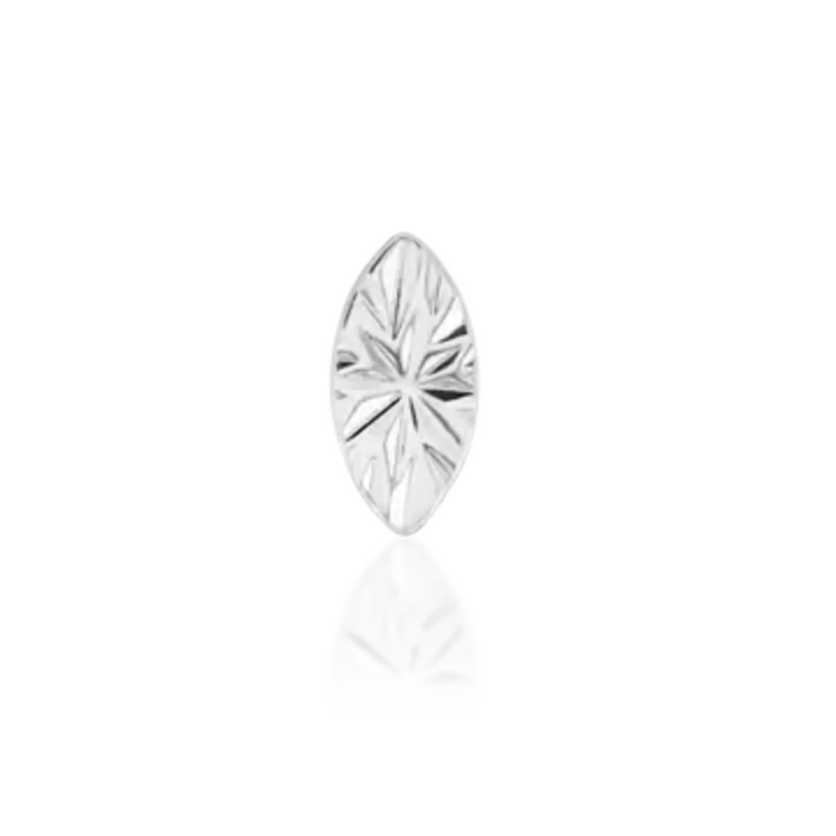 Junipurr Laser Marquise large white gold 14k