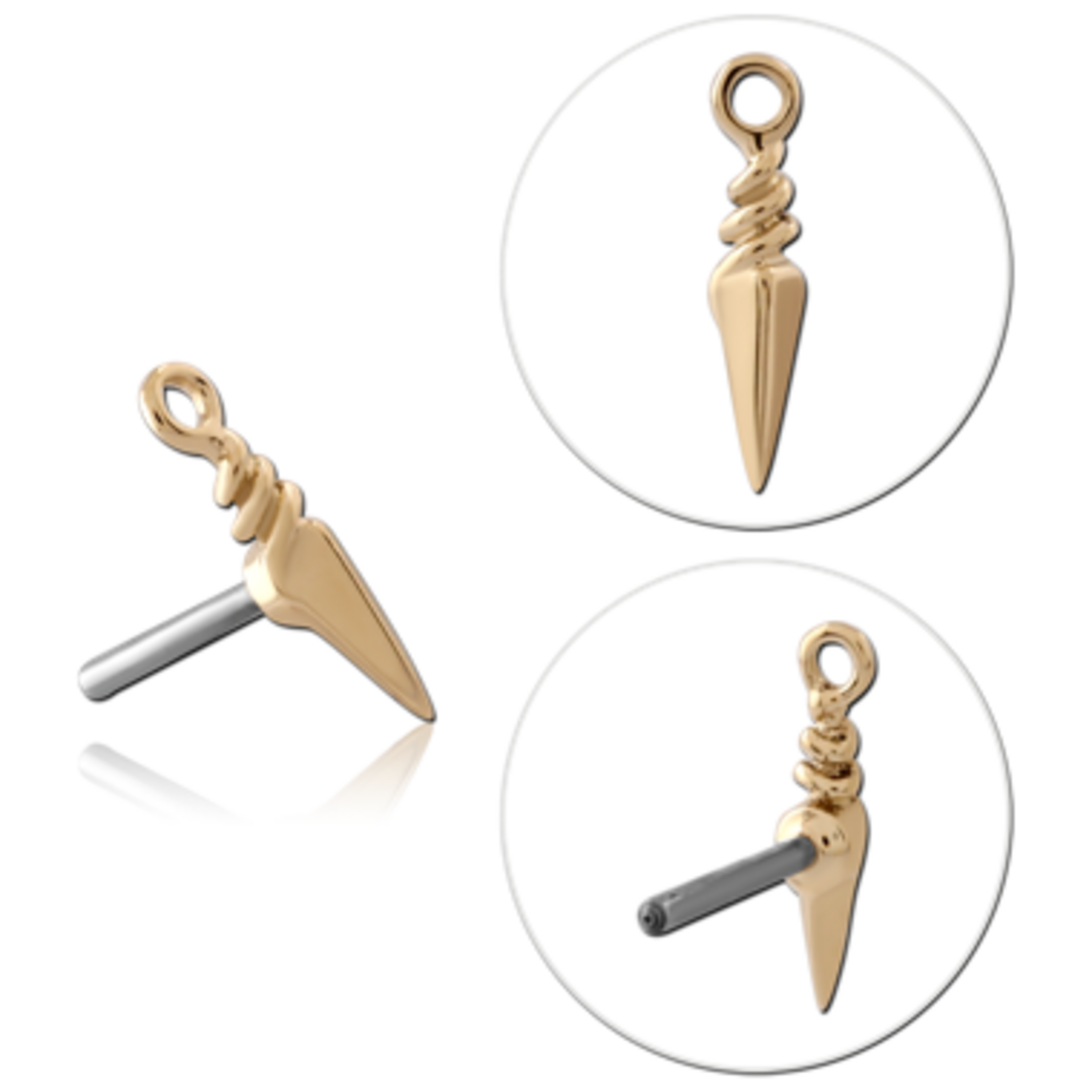 Inkorporated Dagger 14k solid goud