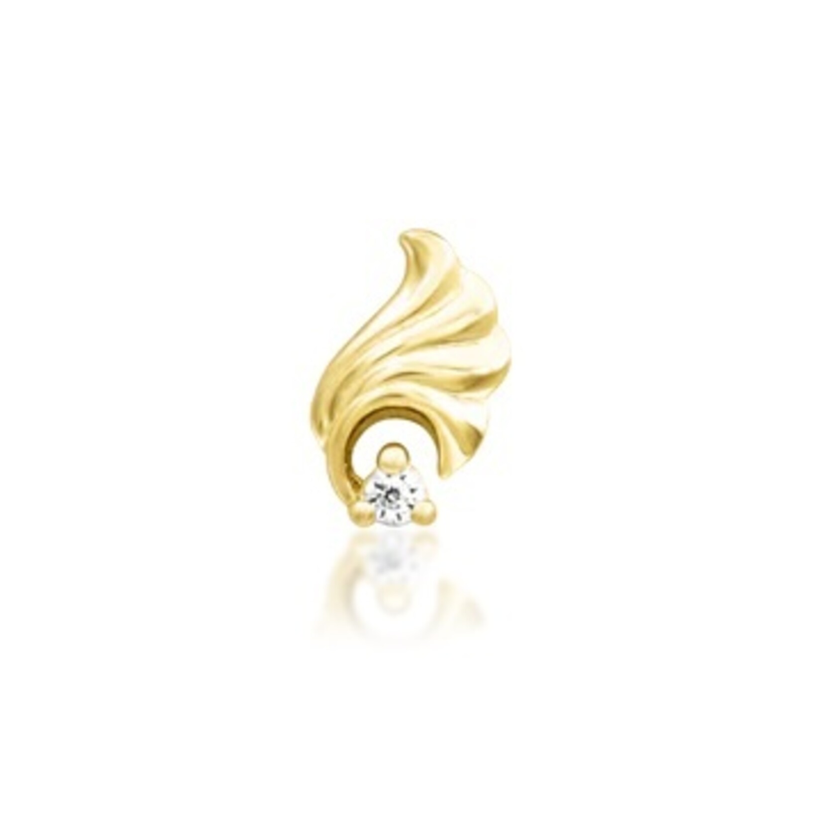Junipurr Elenor met cubic zirconia solid goud 14k