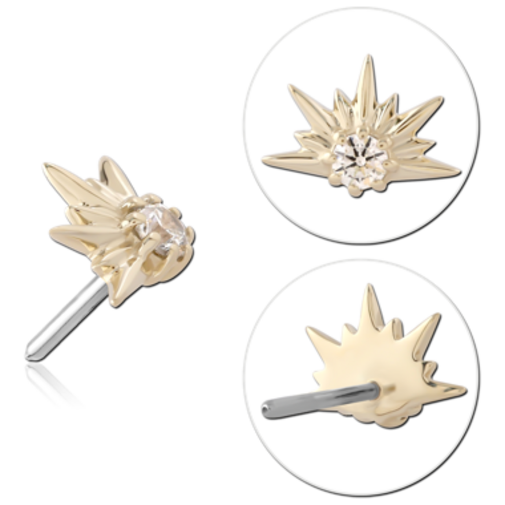 Inkorporated Sunburst 14k solid gold