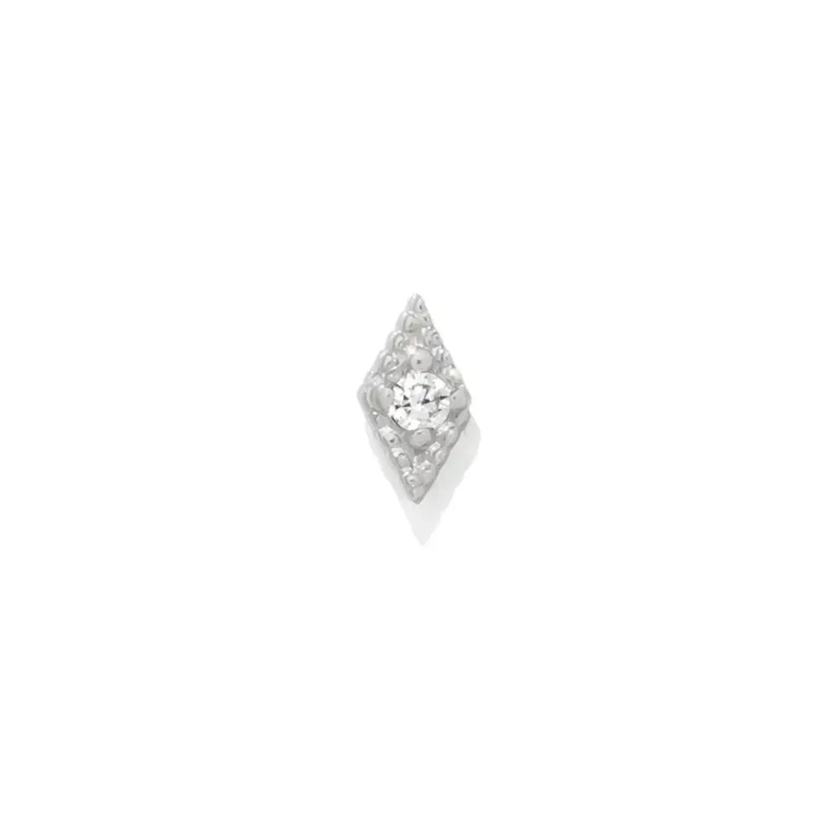 Tawapa Luck with cubic zirconia 14k white gold
