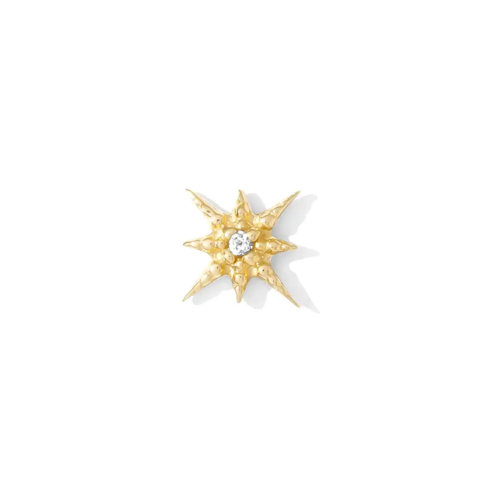 Tawapa Lustre with cubic zirconia 14k solid gold