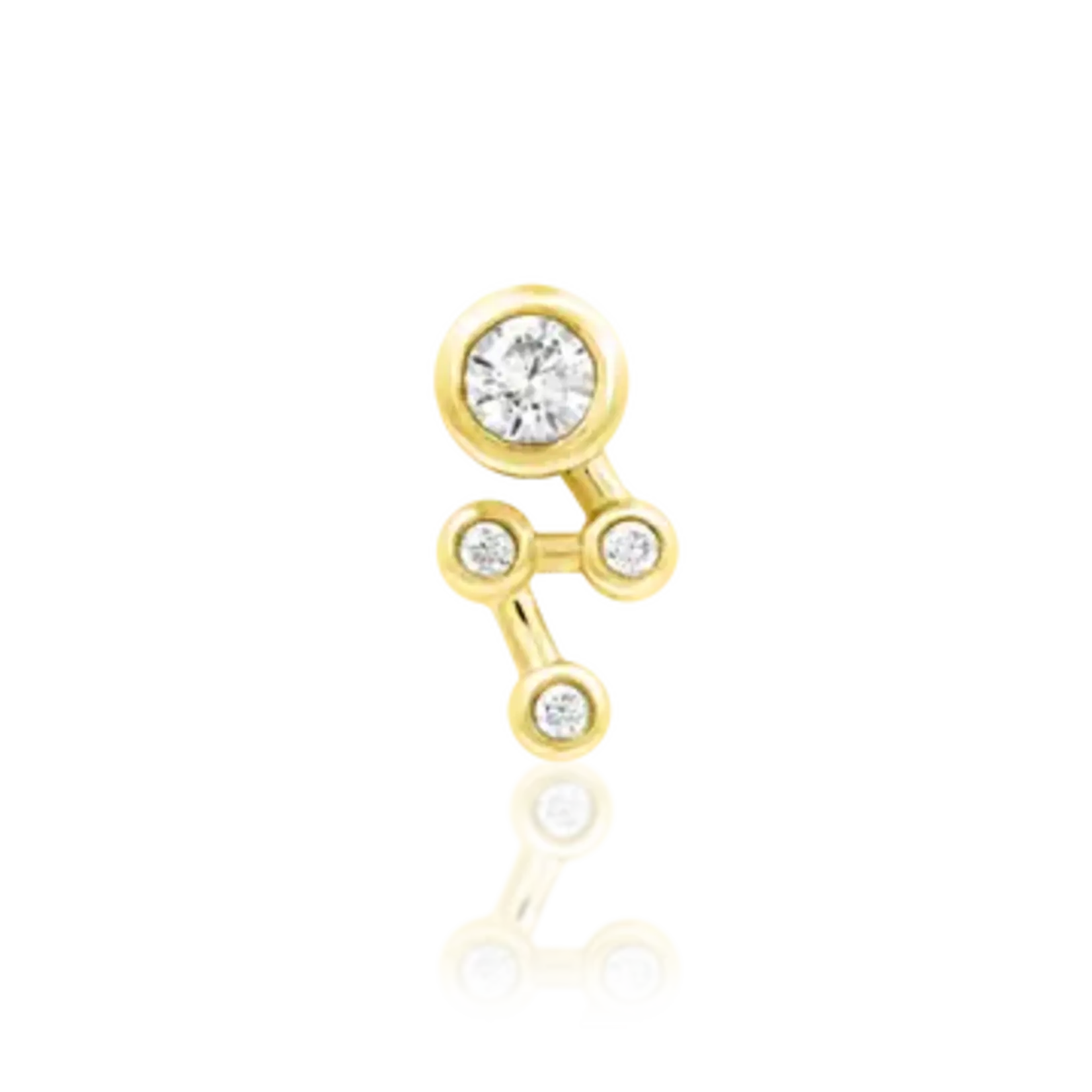 Junipurr Starbright met cubic zirconia van 14k solid goud