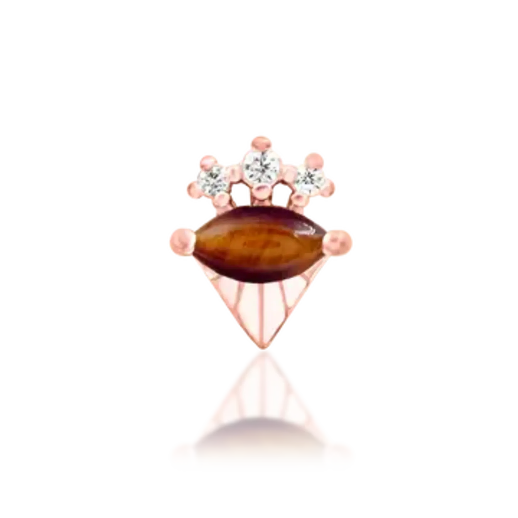 Junipurr Tora with tiger eye 14k rose gold