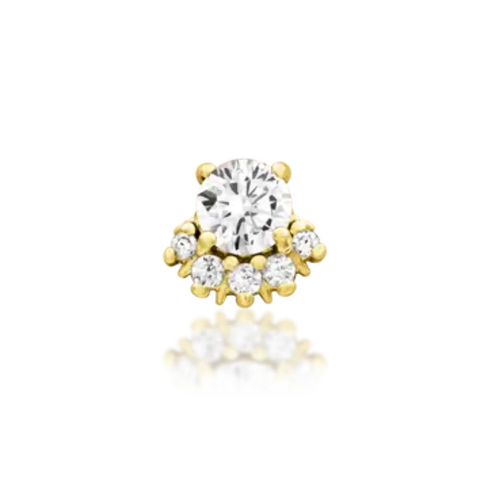 Junipurr Rolina with cubic zirconia 14k solid gold