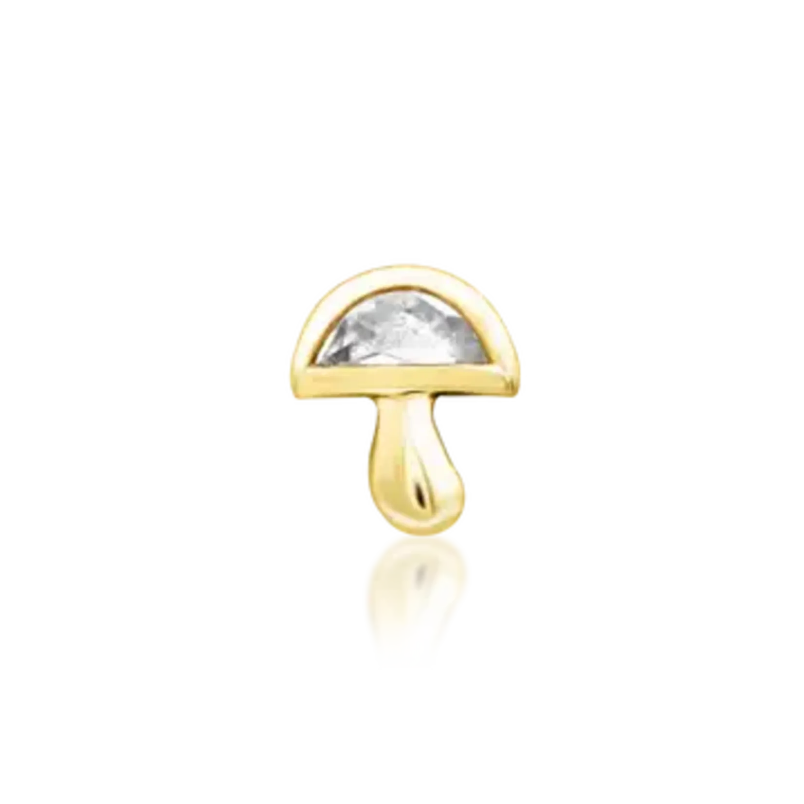 Junipurr Amanita met cubic zirconia van 14k solid goud