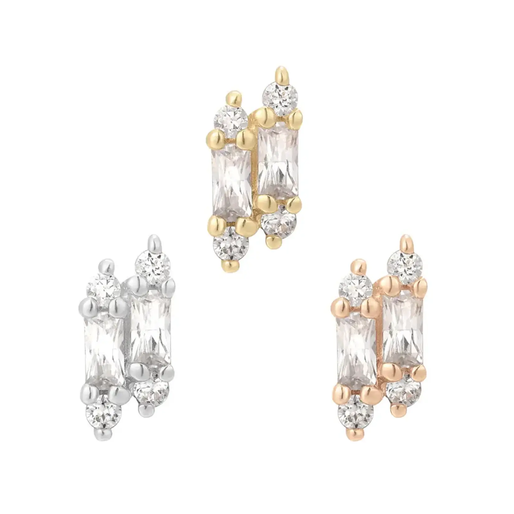 Buddha jewelry Gimme More with cubic zirconia 14k yellow gold