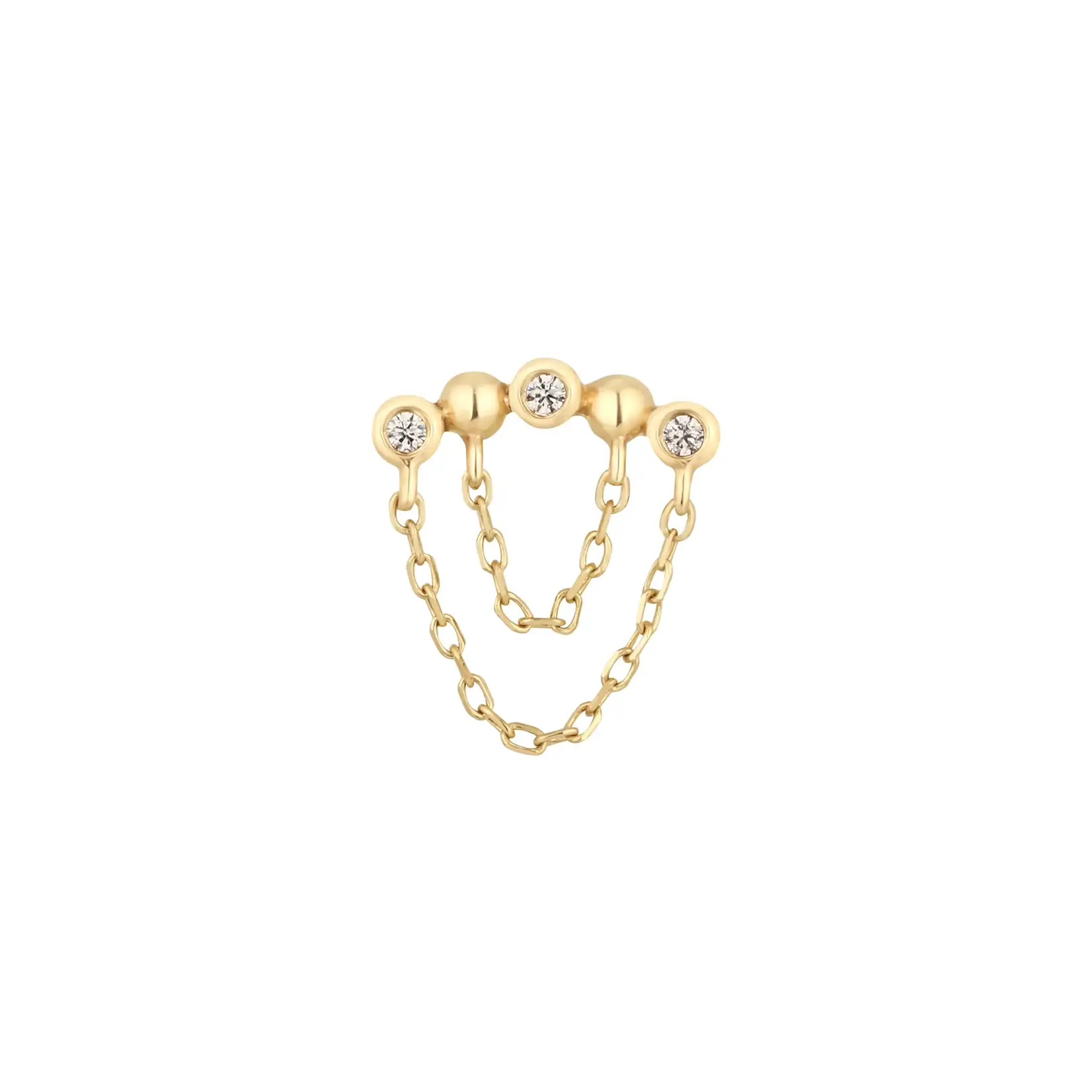 Buddha jewelry Rumors with cubic zirconia nad chains 14k yellow gold