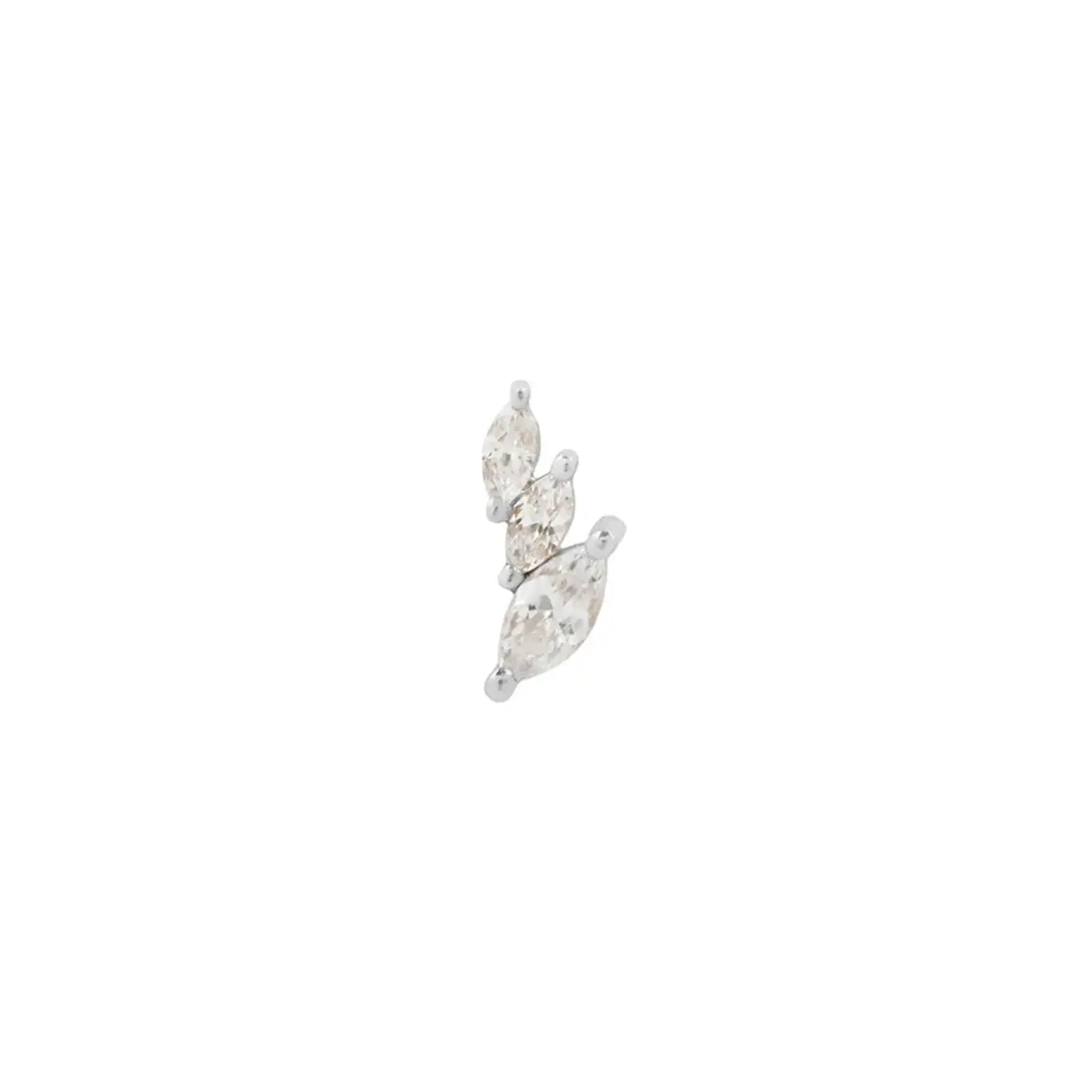 Buddha jewelry Multiplicity with cubic zirconia 14k white gold