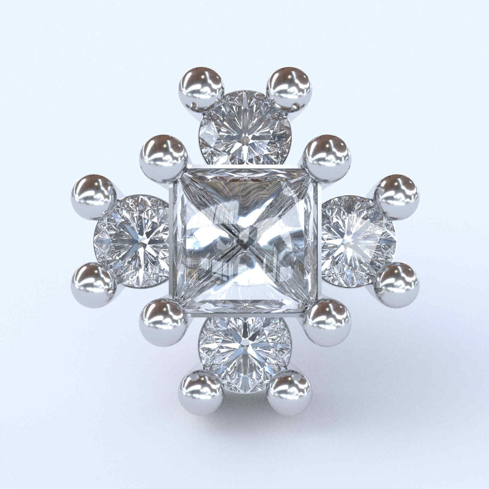 Aurora V4 with CZ 18k white gold