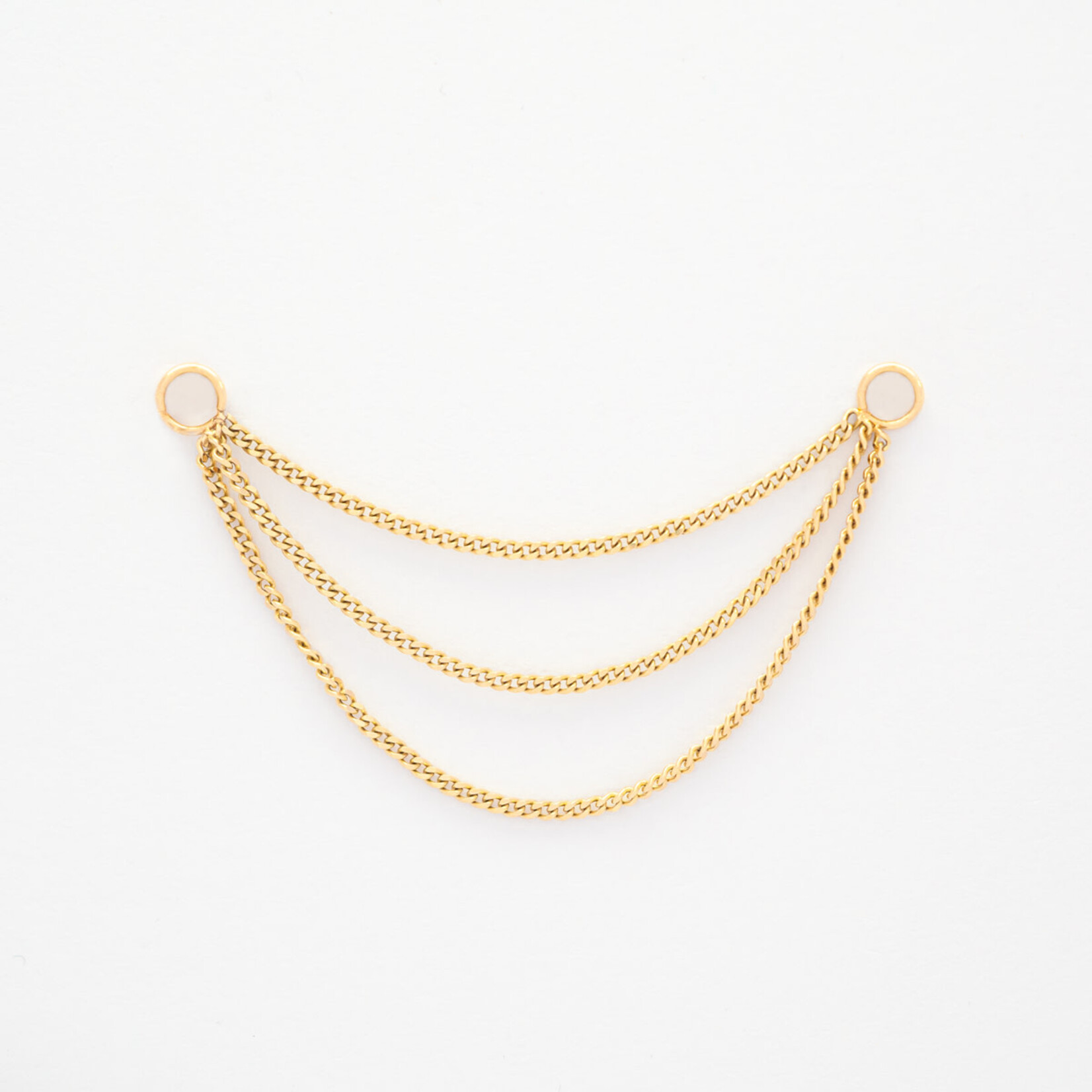 Inari Garona triple ketting (25/30/40mm) 14k geel goud