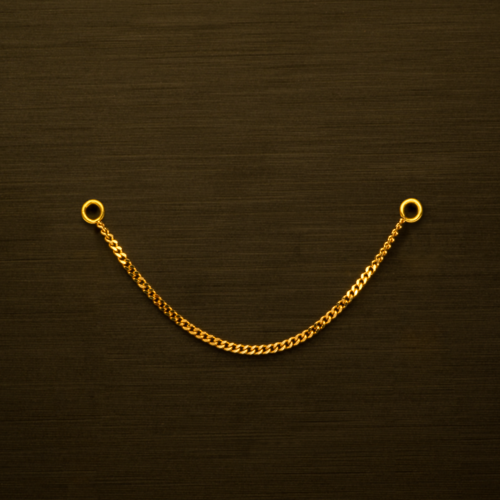 Inari Genil single ketting  32mm 14k geel goud