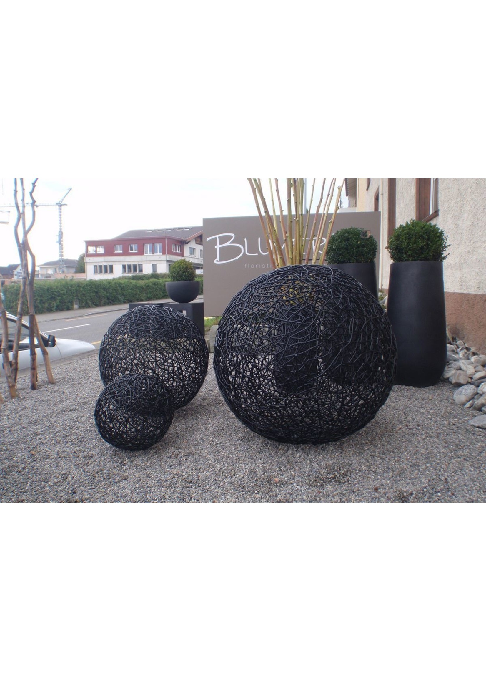 ds conma Wire ball braided hot-dip galvanised and powder-coated