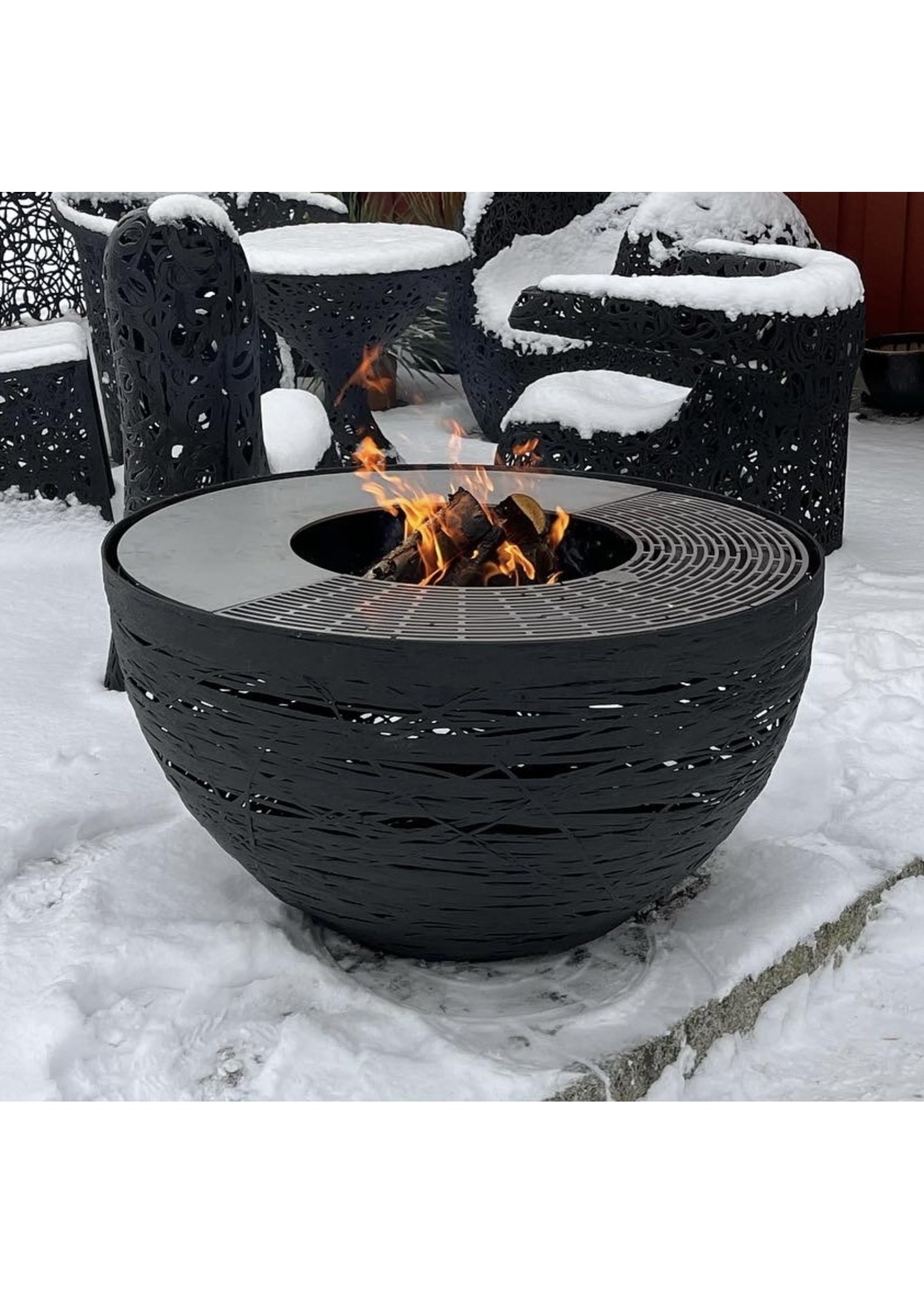 Unknow Nordic Lava nest fire pit