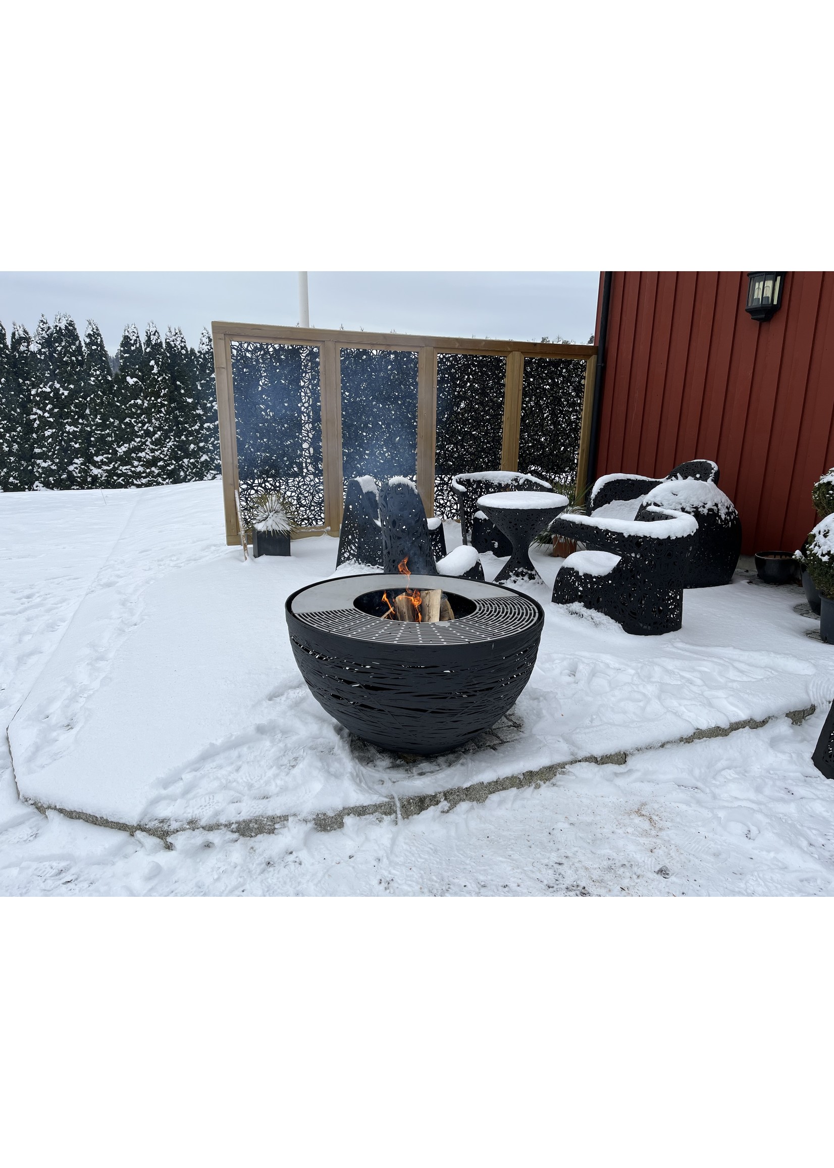 Unknow Nordic Lava nest fire pit