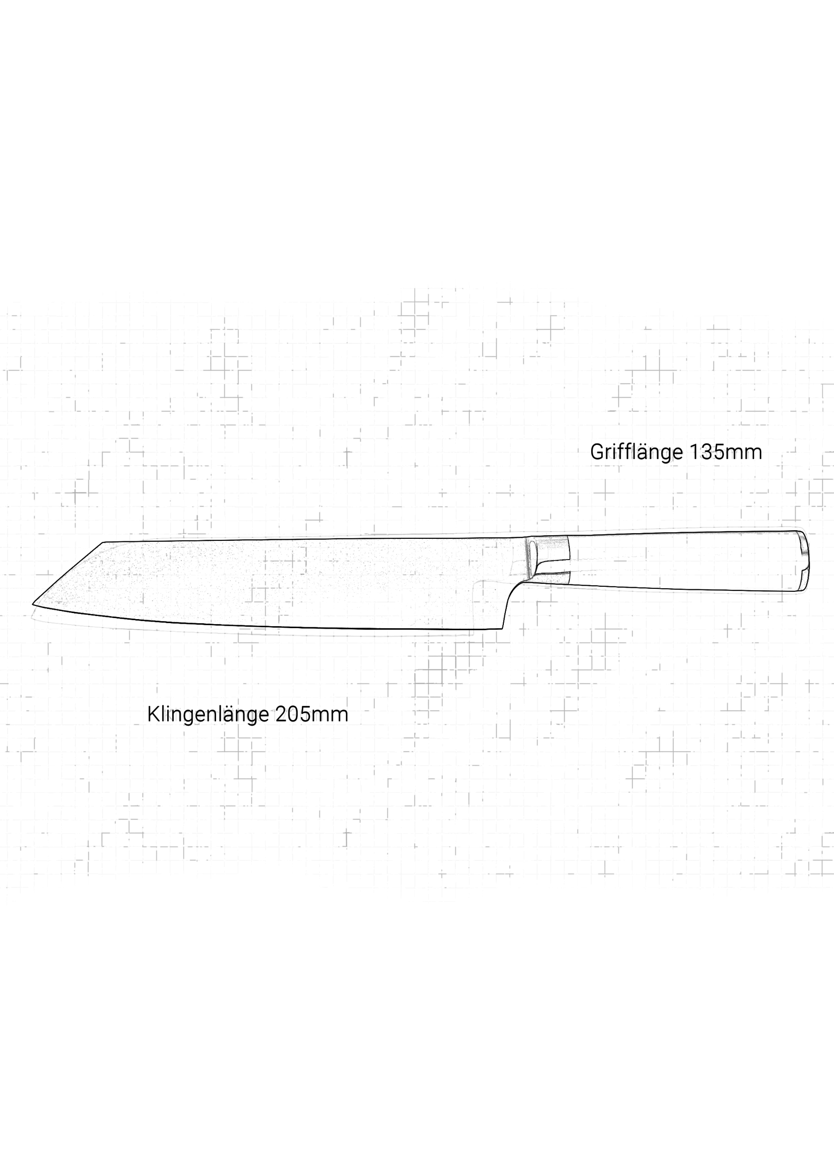 Franz Damastmesser Kiritsuke – 20,5cm