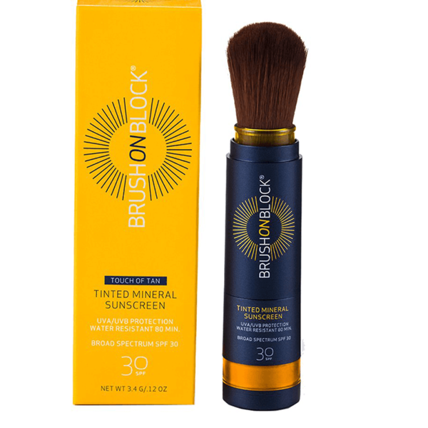 Brush on Block Brush on Block Brush on Block  Touch of Tan Tinted Mineral Sunscreen SPF30