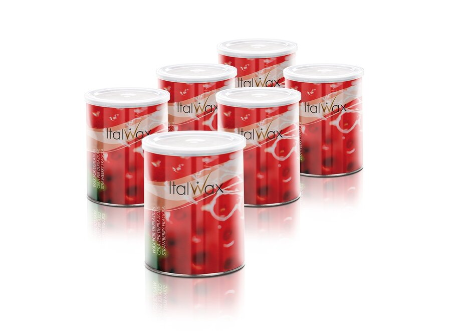 Warmwachs Erdbeere 6er Box
