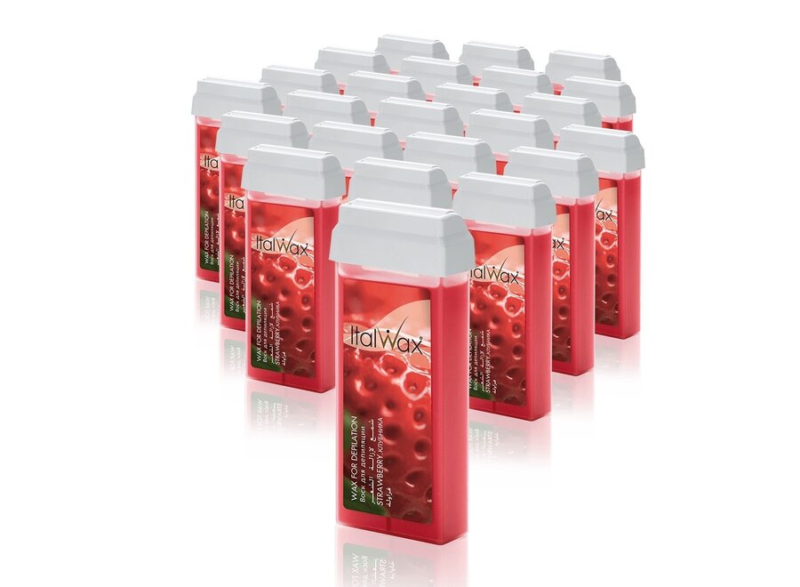 Wachspatronen Erdbeere 24er Box