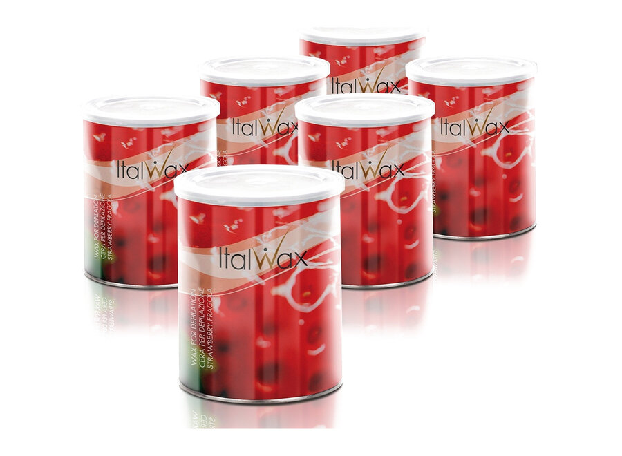Warmwachs Erdbeere 6er Box