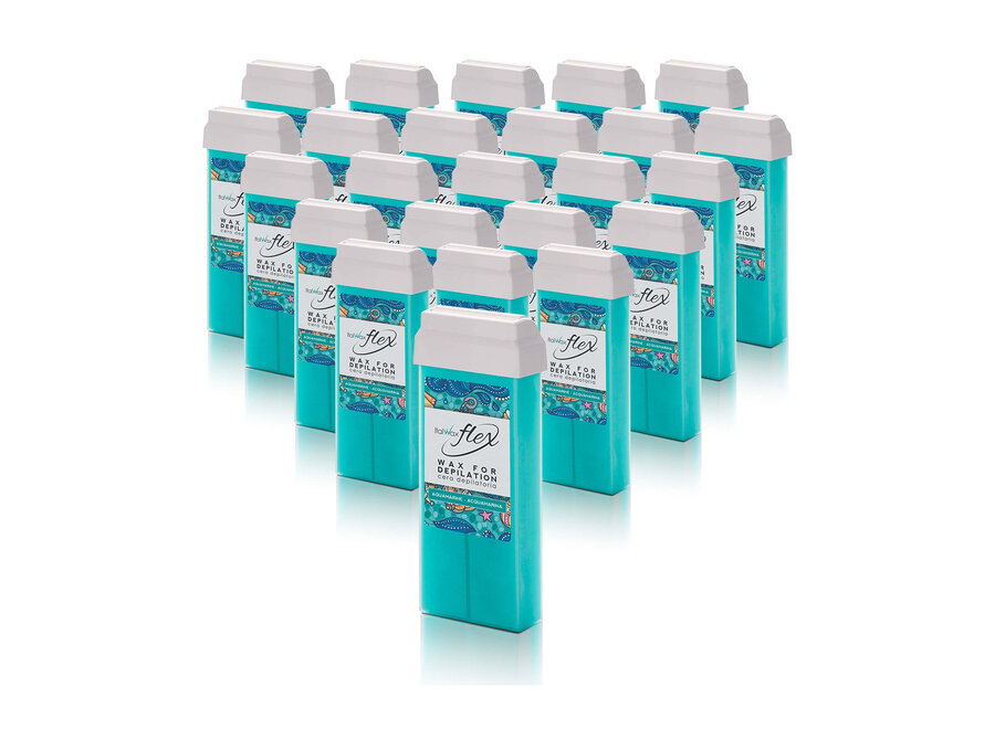 Wachspatronen Aquamarin 24er Box