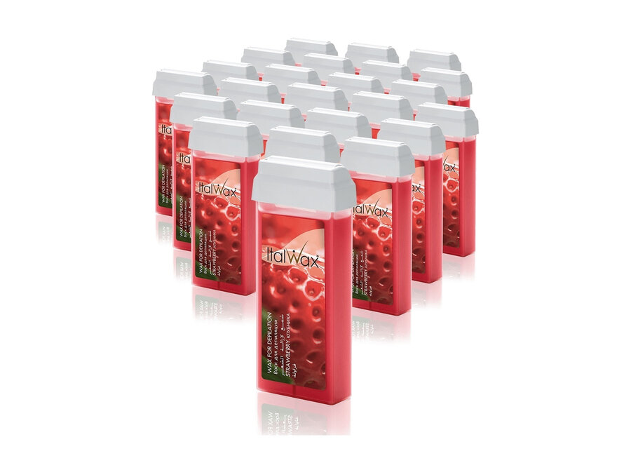 Wachspatronen Erdbeere 24er Box