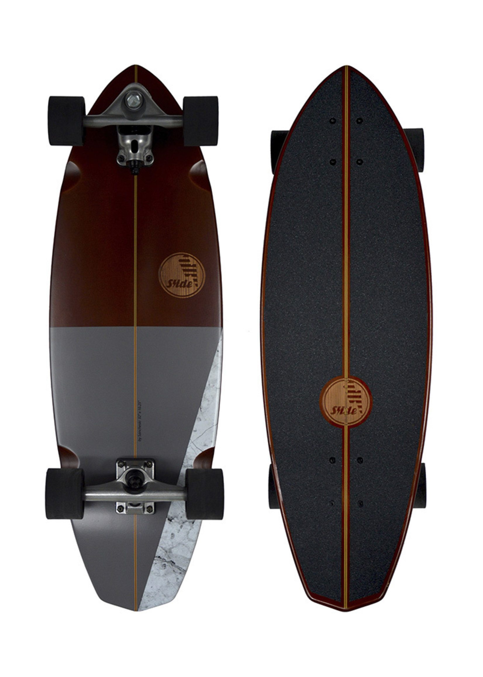 Slide Surfskates Slide Diamond Koa 32" Surfskate Komplettbrett