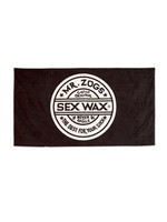 Sex Wax Beach Towel Black