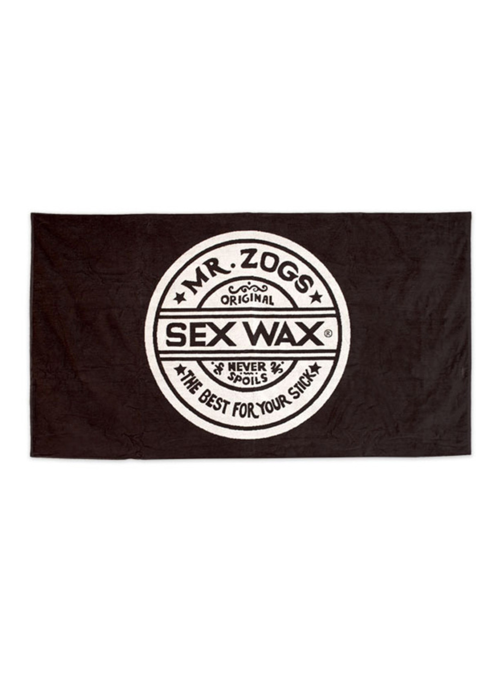 Sex Wax Sex Wax Strandtuch mit Jacquardmuster Schwarz