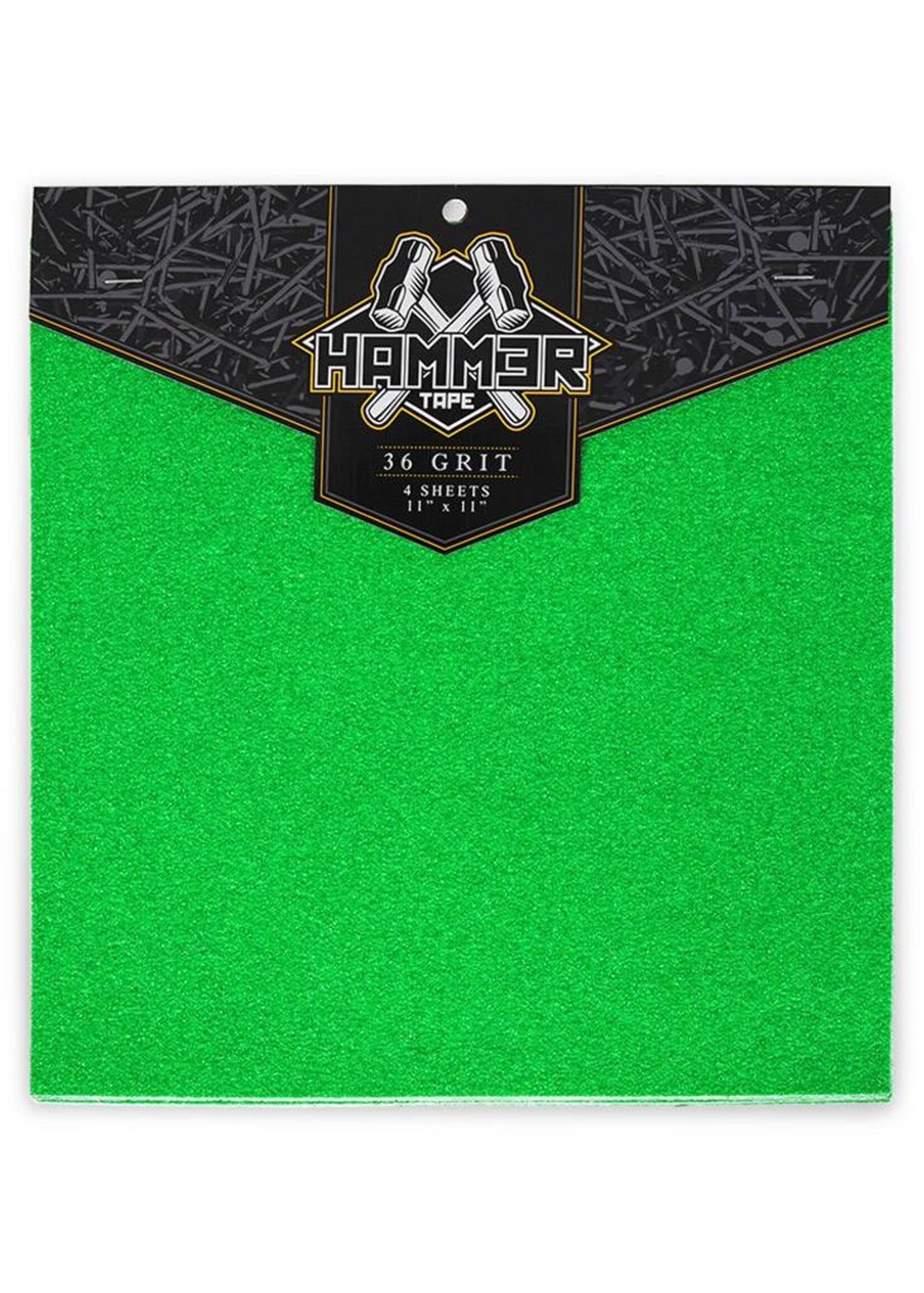 Hammer Tape Hammer Griptape 36er-Korn Green 4 Matten à 28 x 28 cm