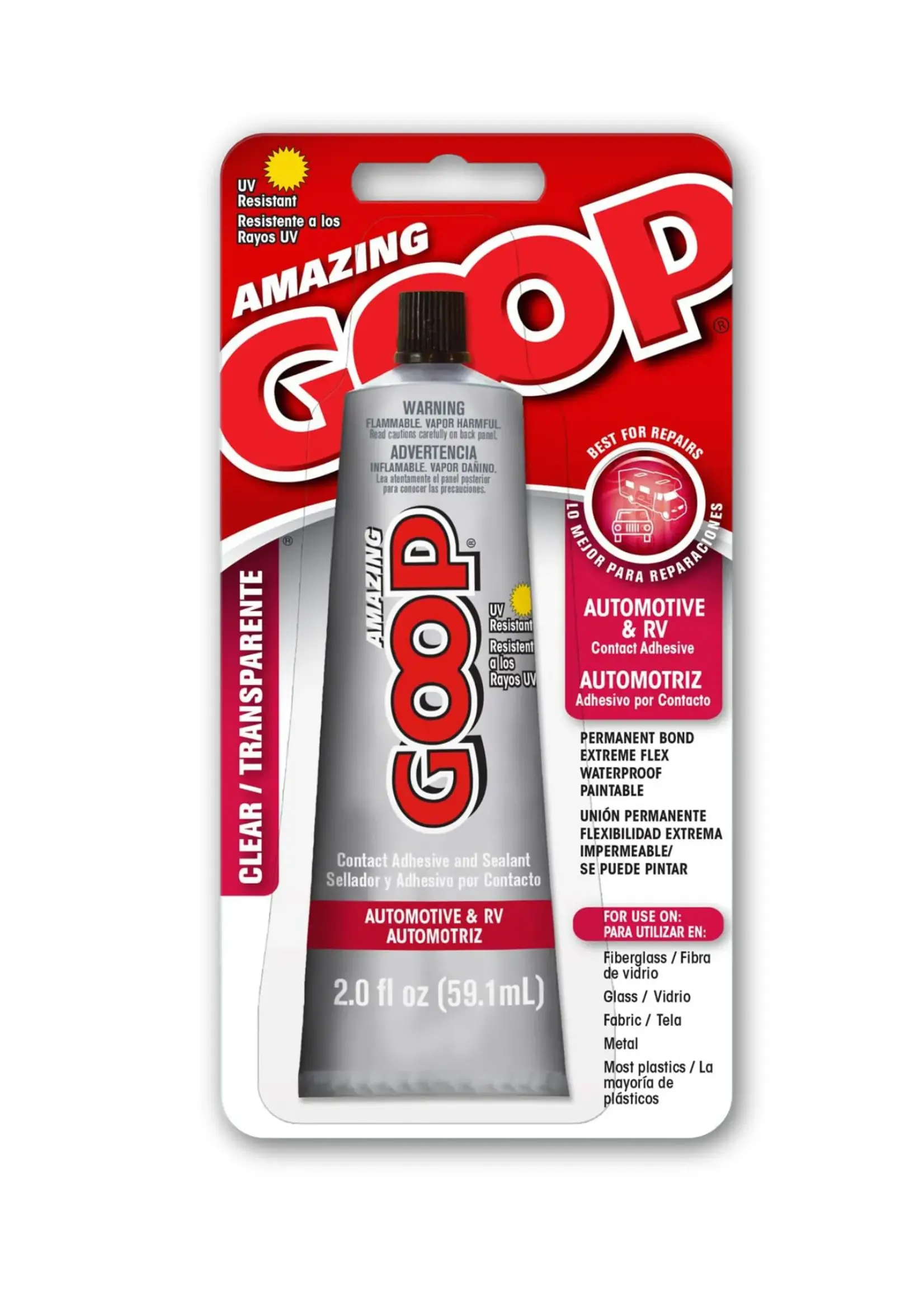 Eclectic Products Eclectic Amazing Goop Auto & RV 59.1 ml Tube Klebstoff für Autoreparaturen Klar