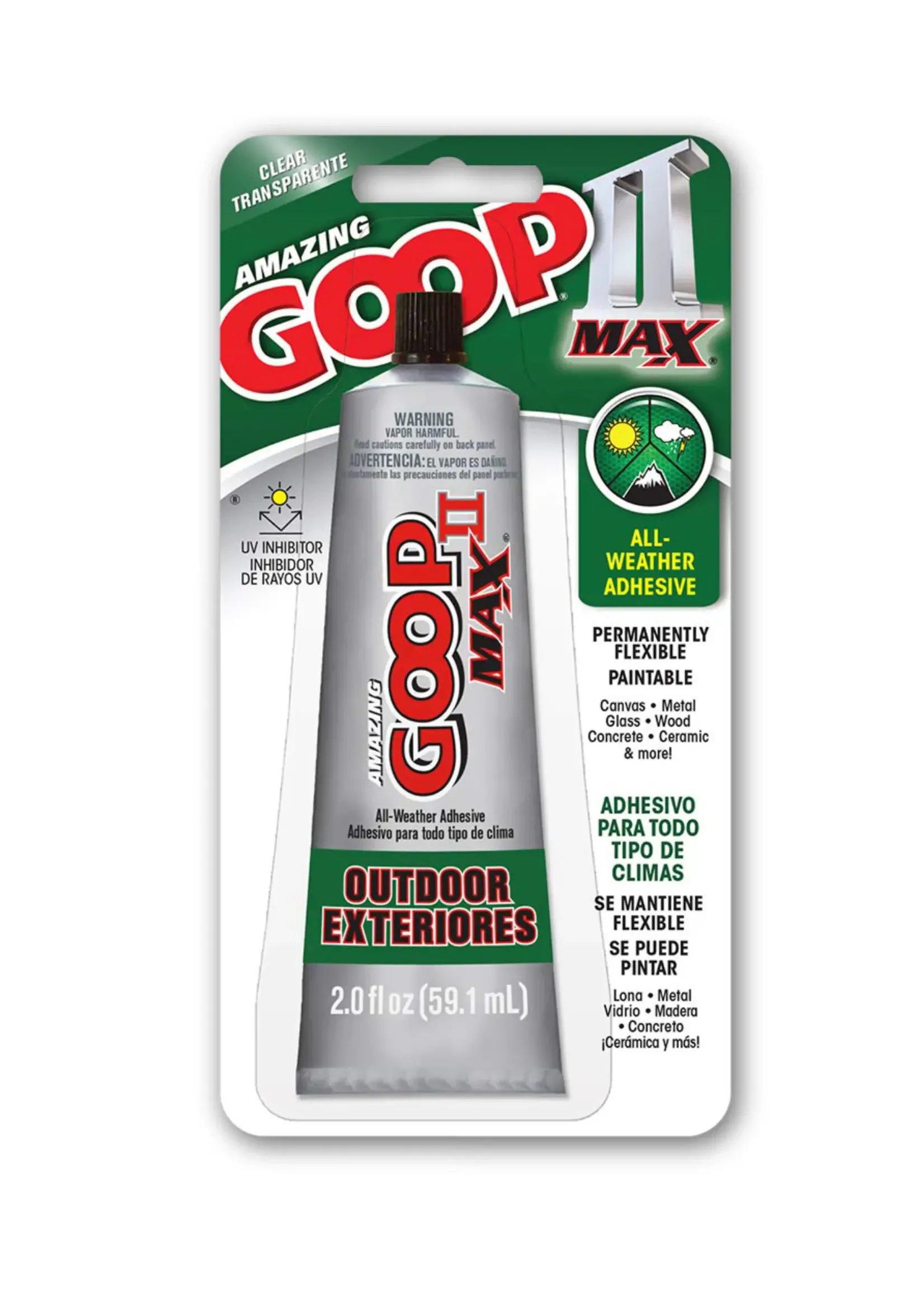 Eclectic Products Eclectic Amazing Goop II Max 59.1 ml Tube Reparaturkleber Klar