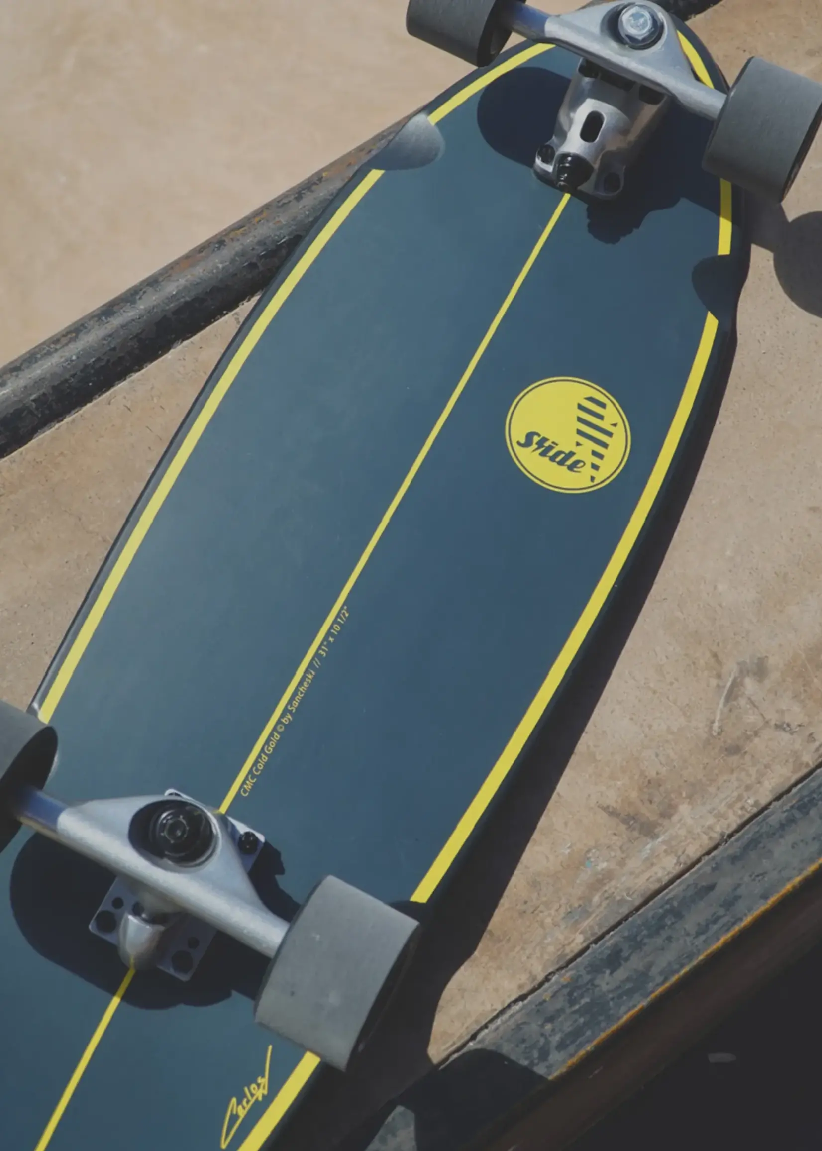 Slide Surfskates Slide CMC Cold Gold 31" Surfskate Komplettbrett