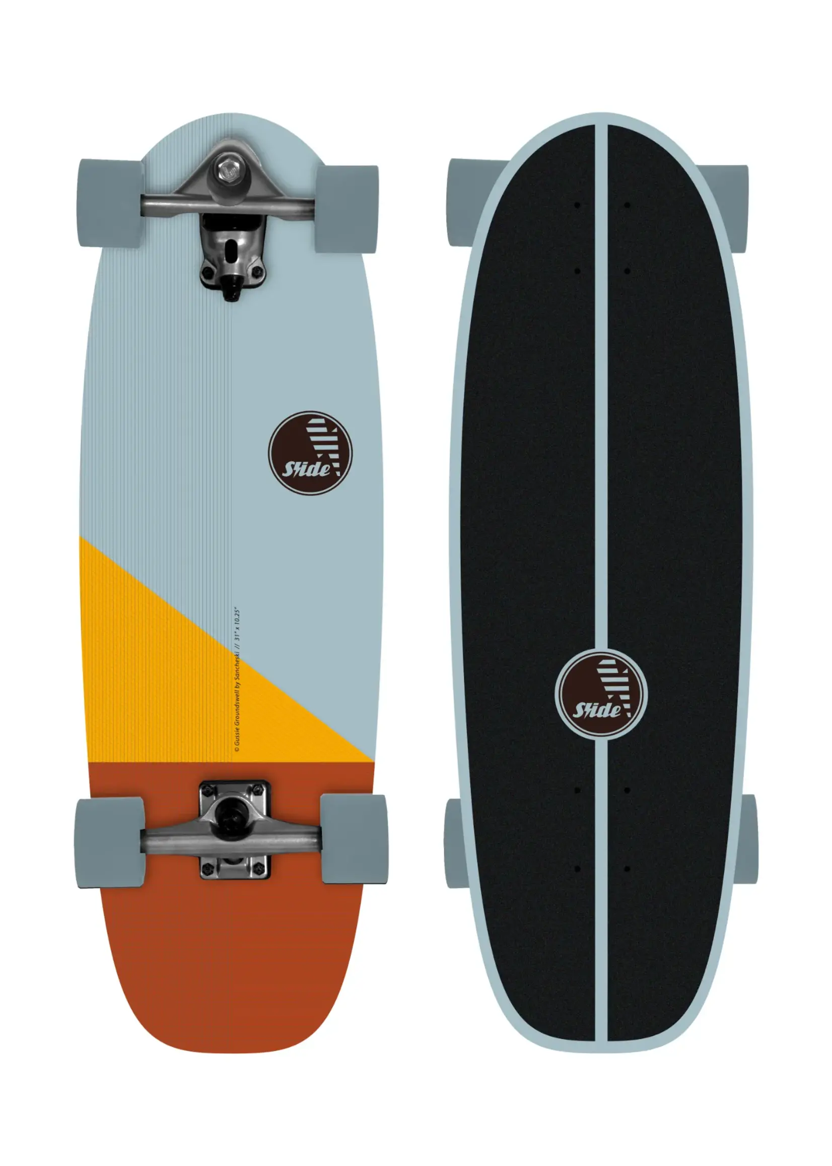 Slide Surfskates Slide Gussie Groundswell 31" Surfskate Complete