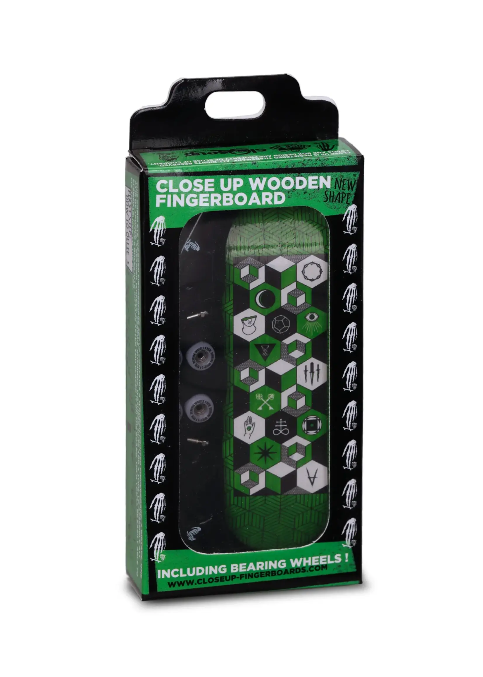 Close Up Fingerboards Close Up Antiz Mystic Green Fingerboard Setup