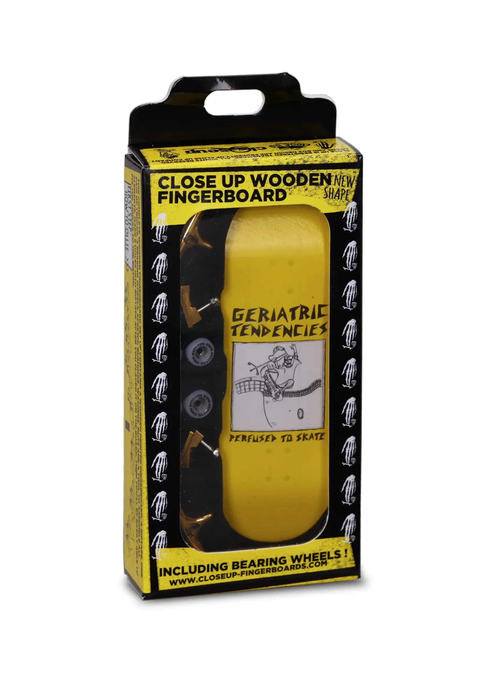 Close Up Fingerboards Close Up Collapse Geriatric Tendencies Yellow Fingerboard Setup