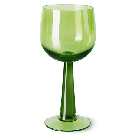 HK Living Emeralds Wine Glass