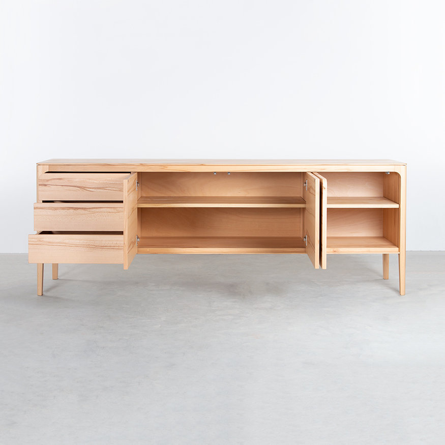 Scandinavian Sideboard Rikke 4-Compartment Sav & Økse Scandinavian Sideboard Rikke 4-Compartment