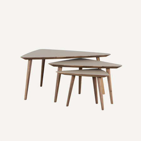 Tomrer Coffee Table Triangle | Walnut Fenix Tomrer Coffee Table Triangle | Walnut Fenix