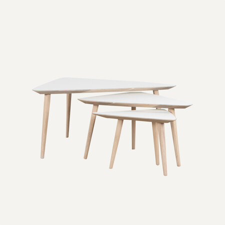 Tomrer Coffee Table Triangle | Oak Whitewash Fenix Tomrer Coffee Table Triangle | Oak Whitewash Fenix