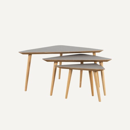 Tomrer Salontafel Driehoek | Eiken Fenix Tomrer Salontafel Driehoek | Eiken Fenix