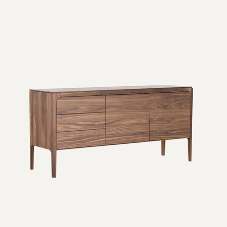 Rikke Dressoir 3-vak | Walnoot