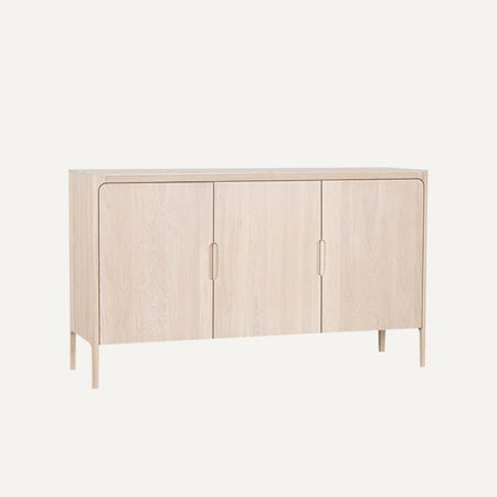 Rikke Highboard 3-deurs | Eiken Whitewash