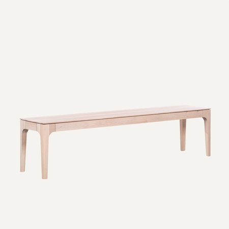 Rikke Dining Table Bench | Oak Whitewash