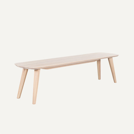 Tomrer Dining Table Bench | Oak Whitewash