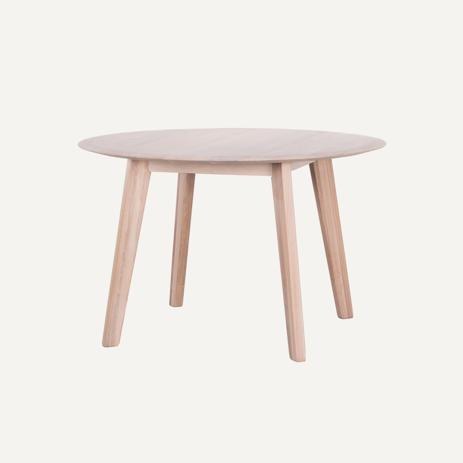 Samt Rond | Eiken Whitewash