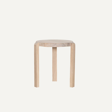 Fraek Side Table Round | Oak Whitewash