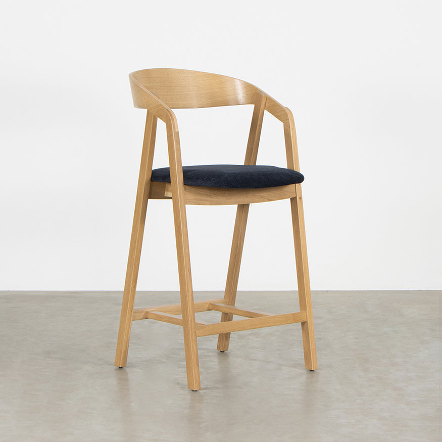 Sav & Økse Wooden Counter Barstoel Edske